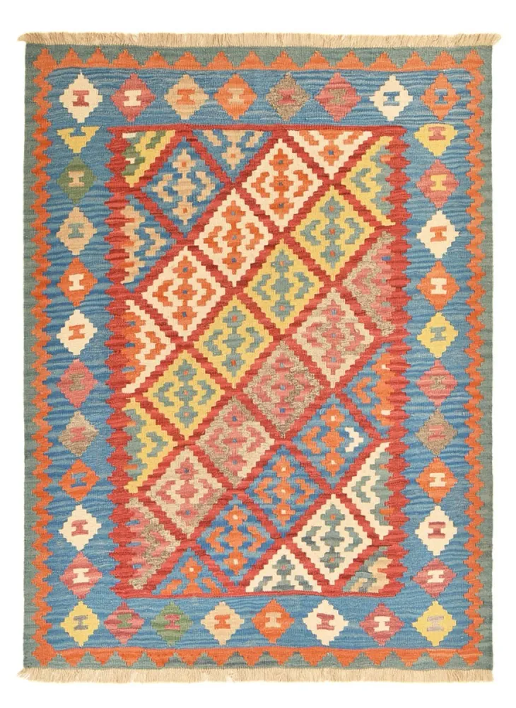 Kelimteppe - Orientalsk - 203 x 157 cm - flerfarget