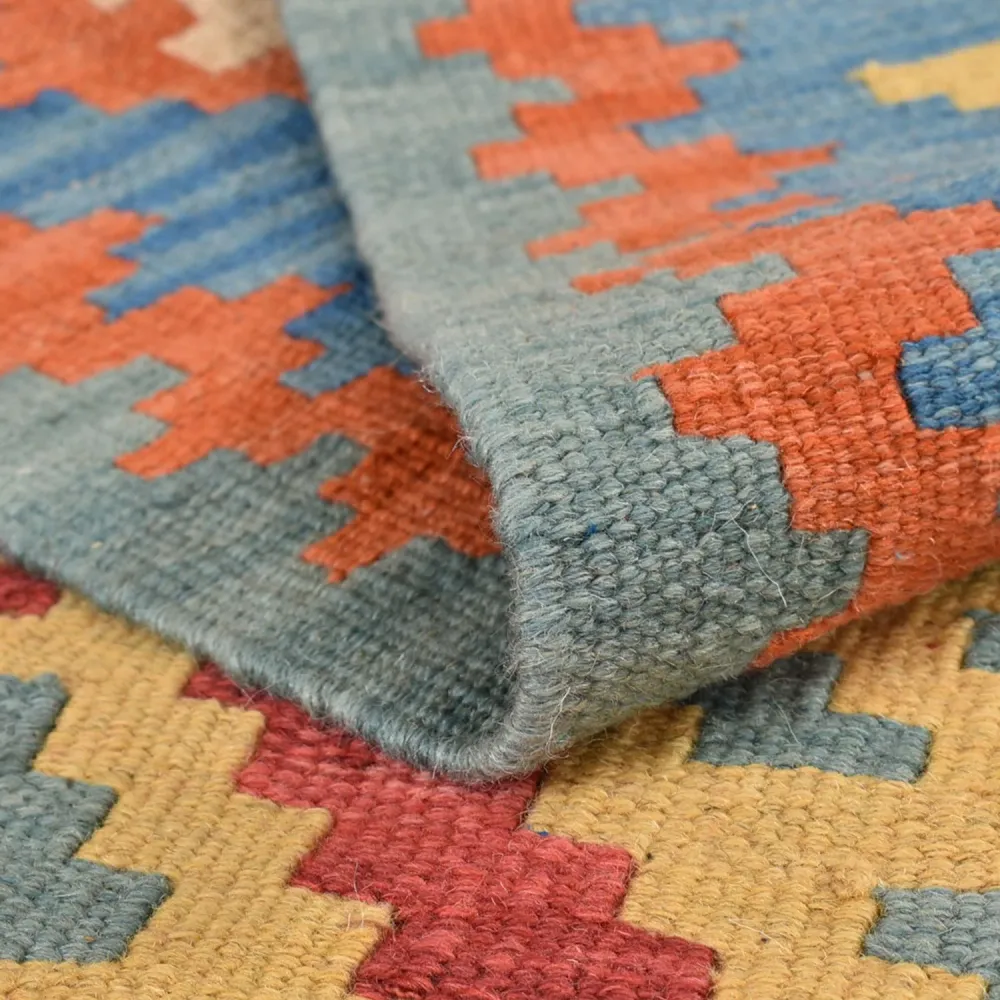Kelimteppe - Orientalsk - 203 x 157 cm - flerfarget