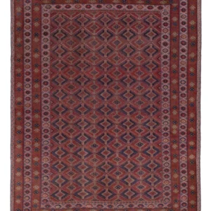 Kelimteppe - Orientalsk - 203 x 157 cm - mørk rød