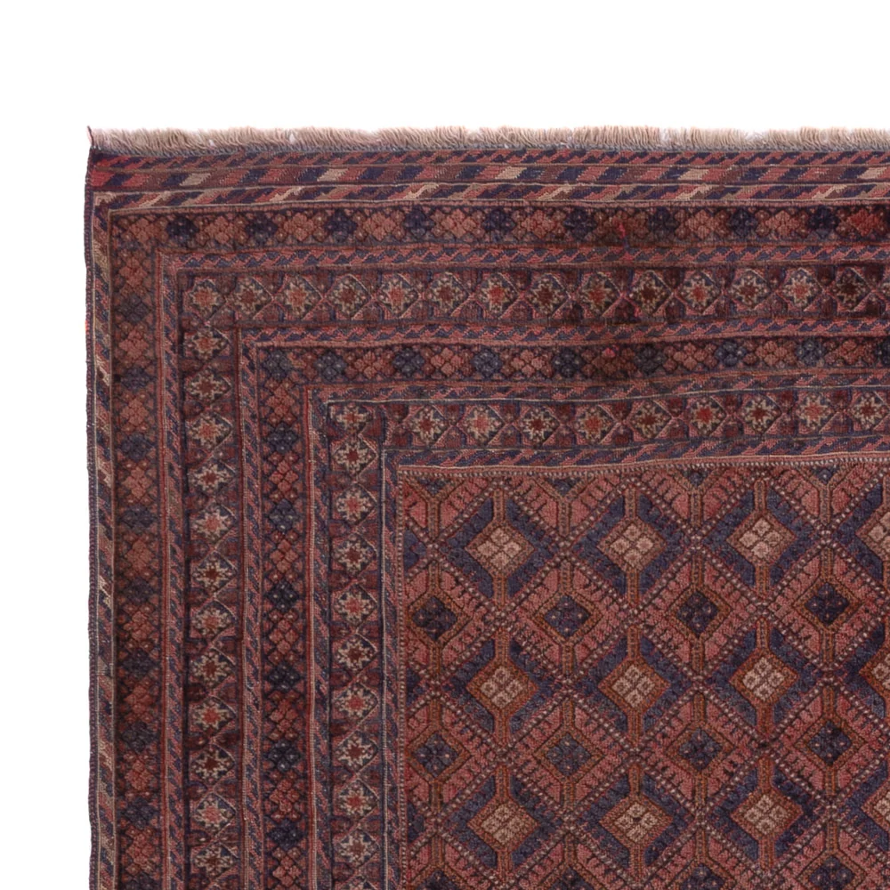 Kelimteppe - Orientalsk - 204 x 152 cm - mørk rød