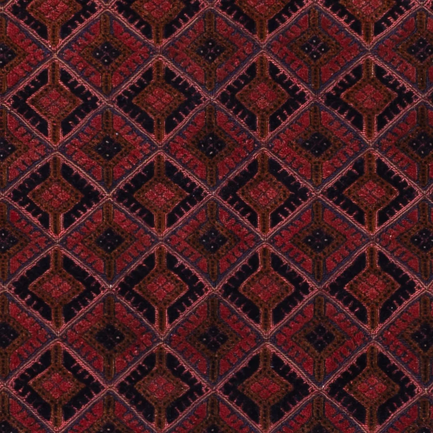 Kelimteppe - Orientalsk - 204 x 153 cm - mørk rød