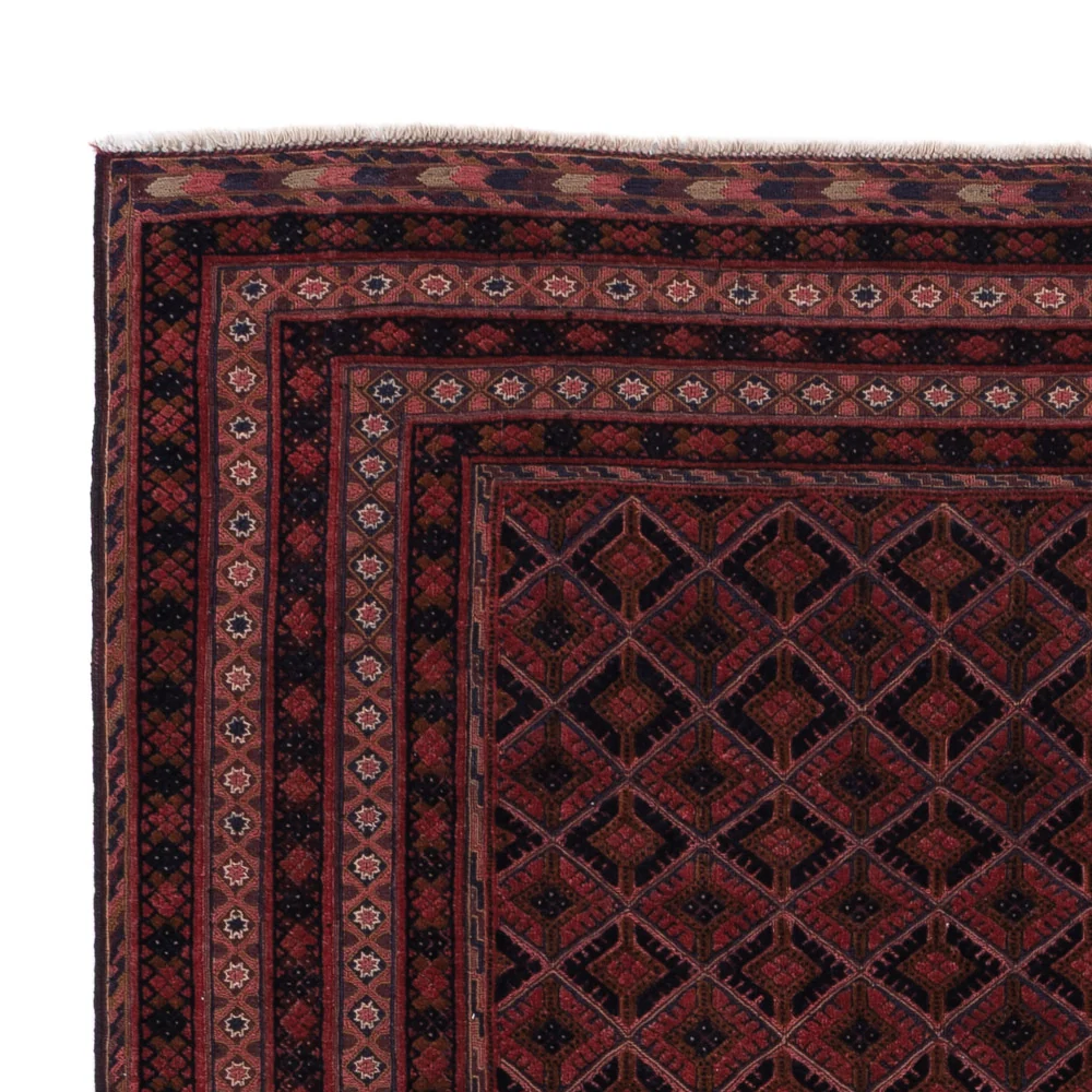 Kelimteppe - Orientalsk - 204 x 153 cm - mørk rød