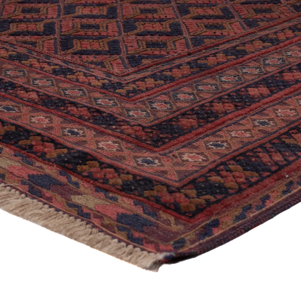 Kelimteppe - Orientalsk - 204 x 153 cm - mørk rød