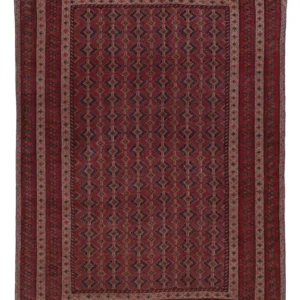 Kelimteppe - Orientalsk - 205 x 145 cm - mørk rød