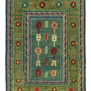 Kelimteppe - Orientalsk - 205 x 147 cm - grønn