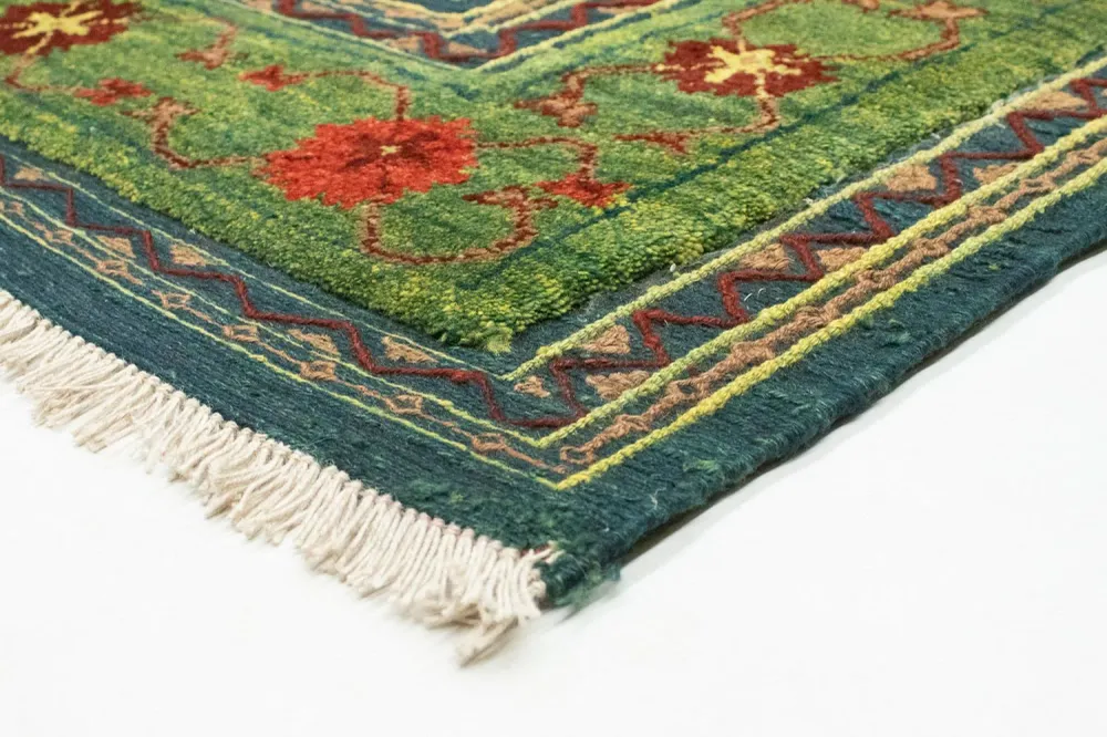 Kelimteppe - Orientalsk - 205 x 147 cm - grønn