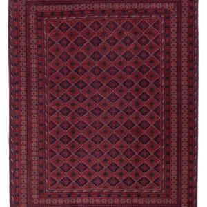 Kelimteppe - Orientalsk - 205 x 152 cm - mørk rød