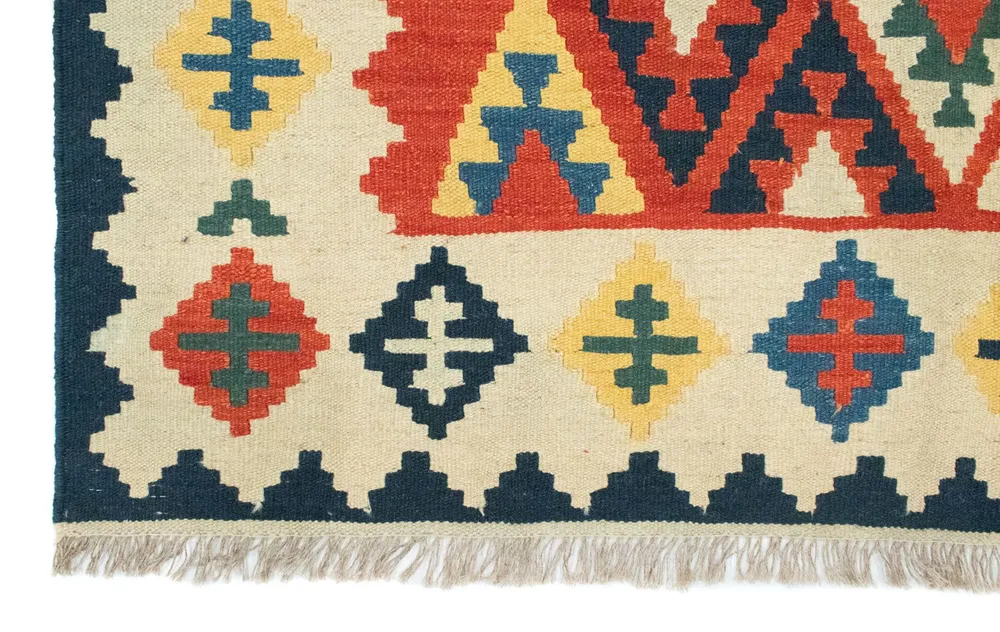 Kelimteppe - Orientalsk - 205 x 153 cm - oransje