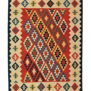 Kelimteppe - Orientalsk - 205 x 153 cm - oransje