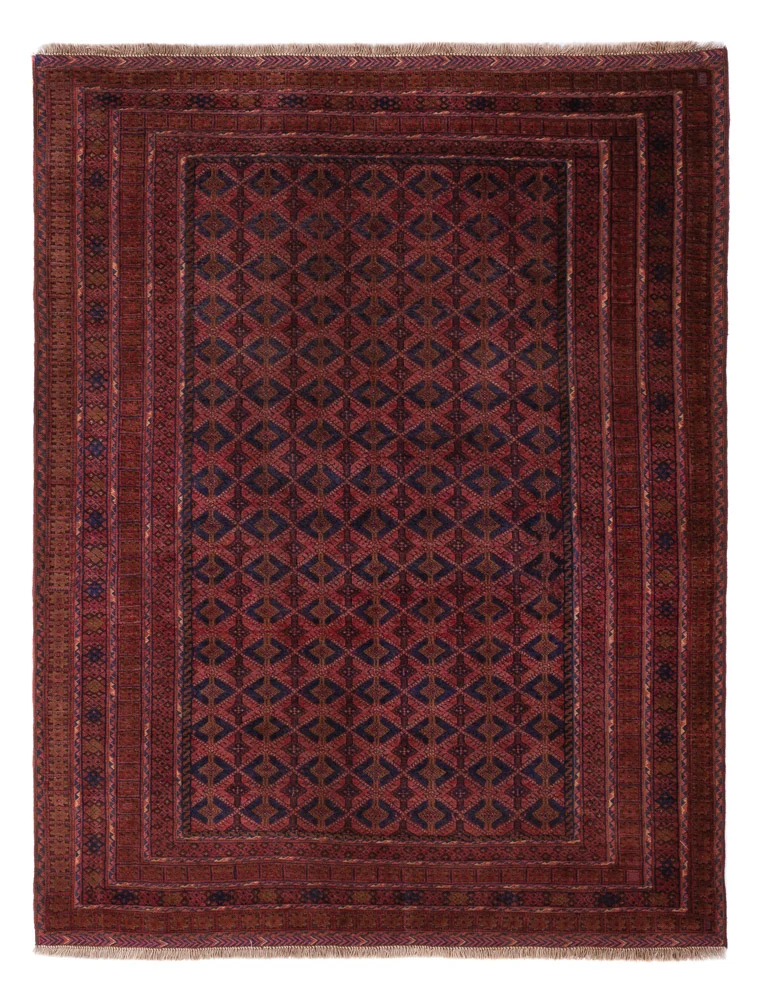 Kelimteppe - Orientalsk - 205 x 155 cm - mørk rød