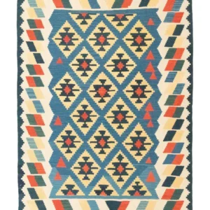 Kelimteppe - Orientalsk - 205 x 156 cm - blå