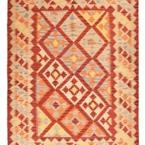 Kelimteppe - Orientalsk - 205 x 156 cm - flerfarget