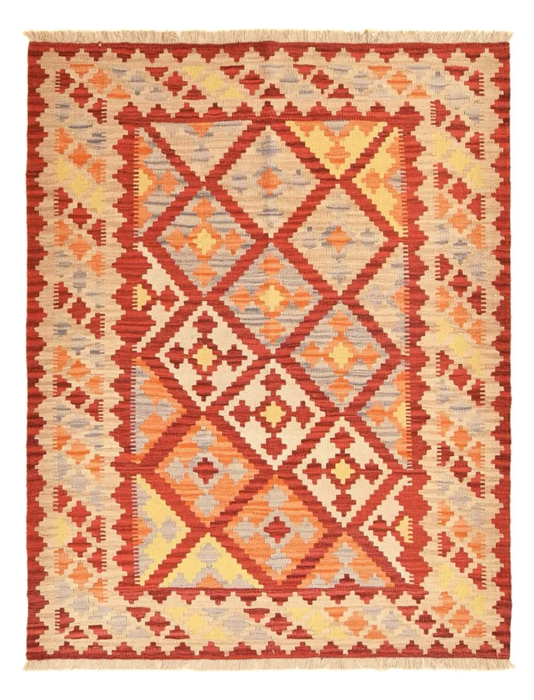 Kelimteppe - Orientalsk - 205 x 156 cm - flerfarget