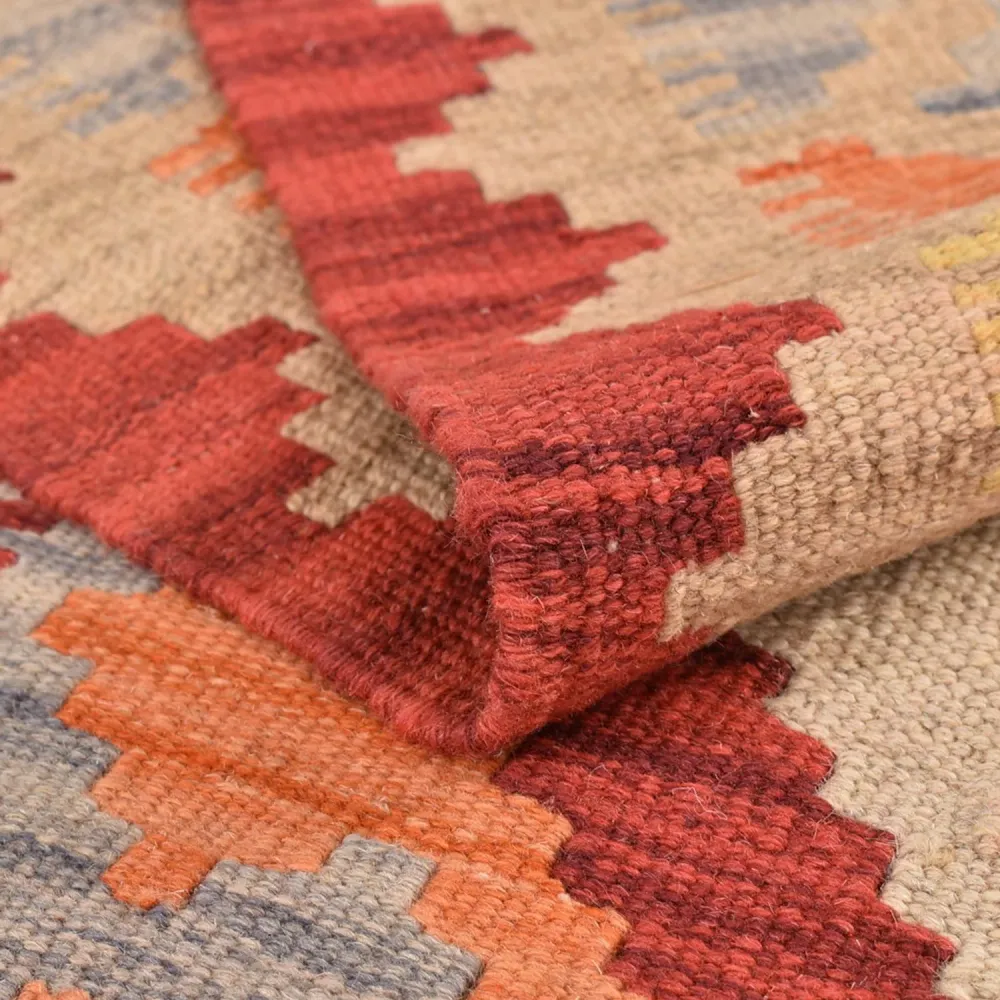 Kelimteppe - Orientalsk - 205 x 156 cm - flerfarget