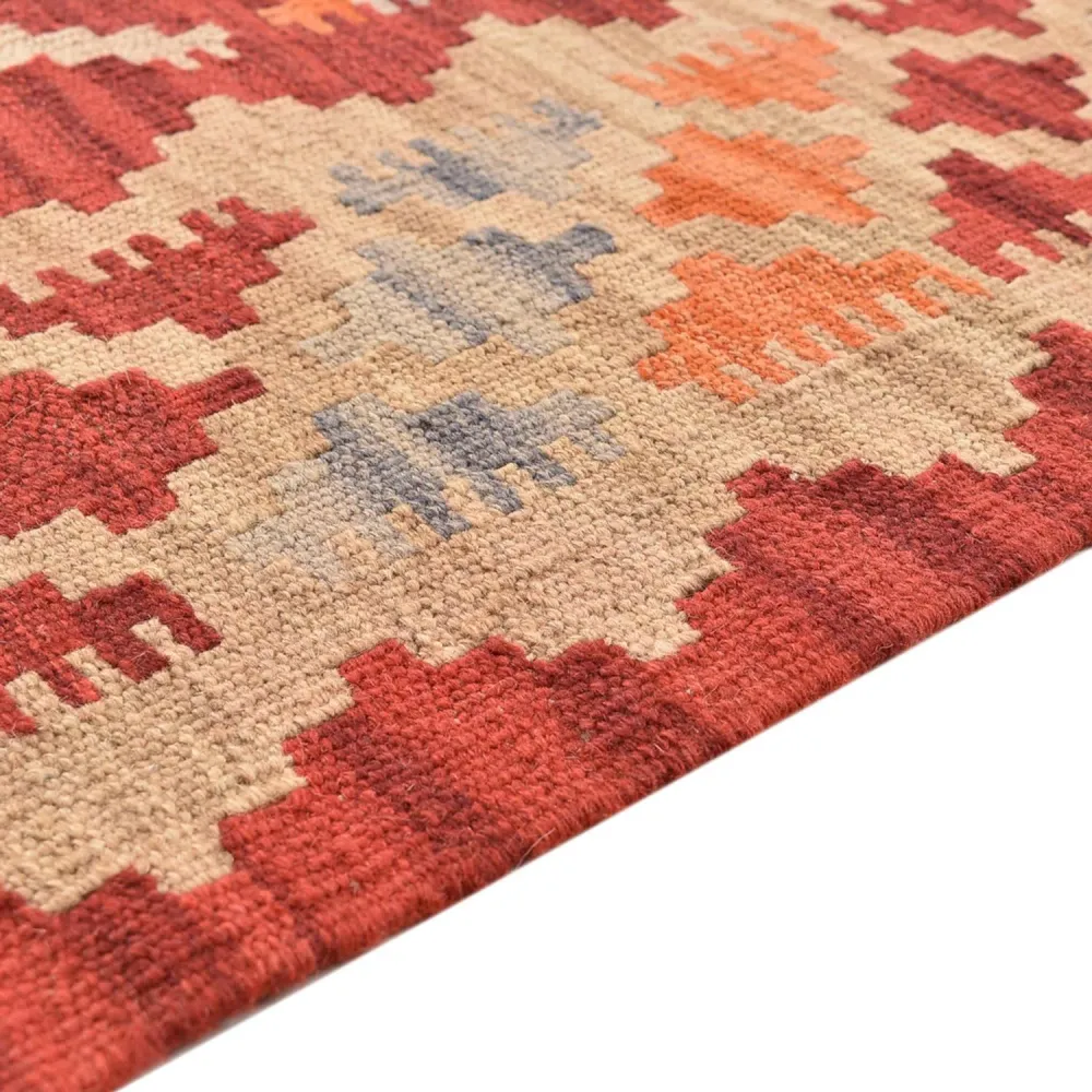 Kelimteppe - Orientalsk - 205 x 156 cm - flerfarget
