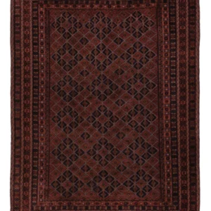 Kelimteppe - Orientalsk - 205 x 159 cm - mørk rød