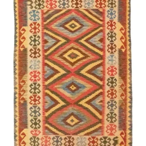Kelimteppe - Orientalsk - 207 x 139 cm - flerfarget