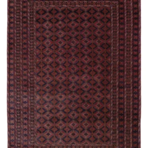 Kelimteppe - Orientalsk - 208 x 145 cm - mørk rød