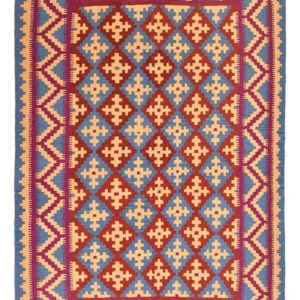 Kelimteppe - Orientalsk - 208 x 150 cm - flerfarget