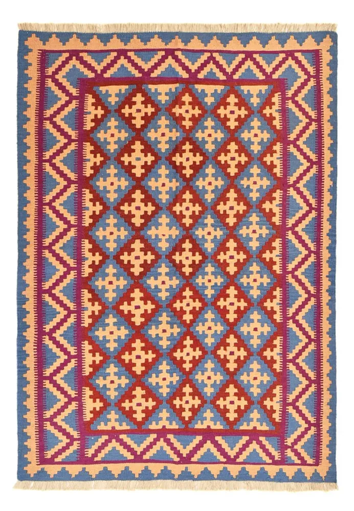 Kelimteppe - Orientalsk - 208 x 150 cm - flerfarget