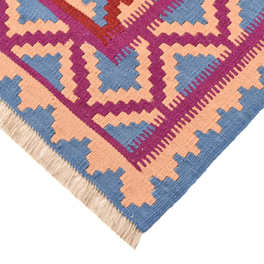 Kelimteppe - Orientalsk - 208 x 150 cm - flerfarget