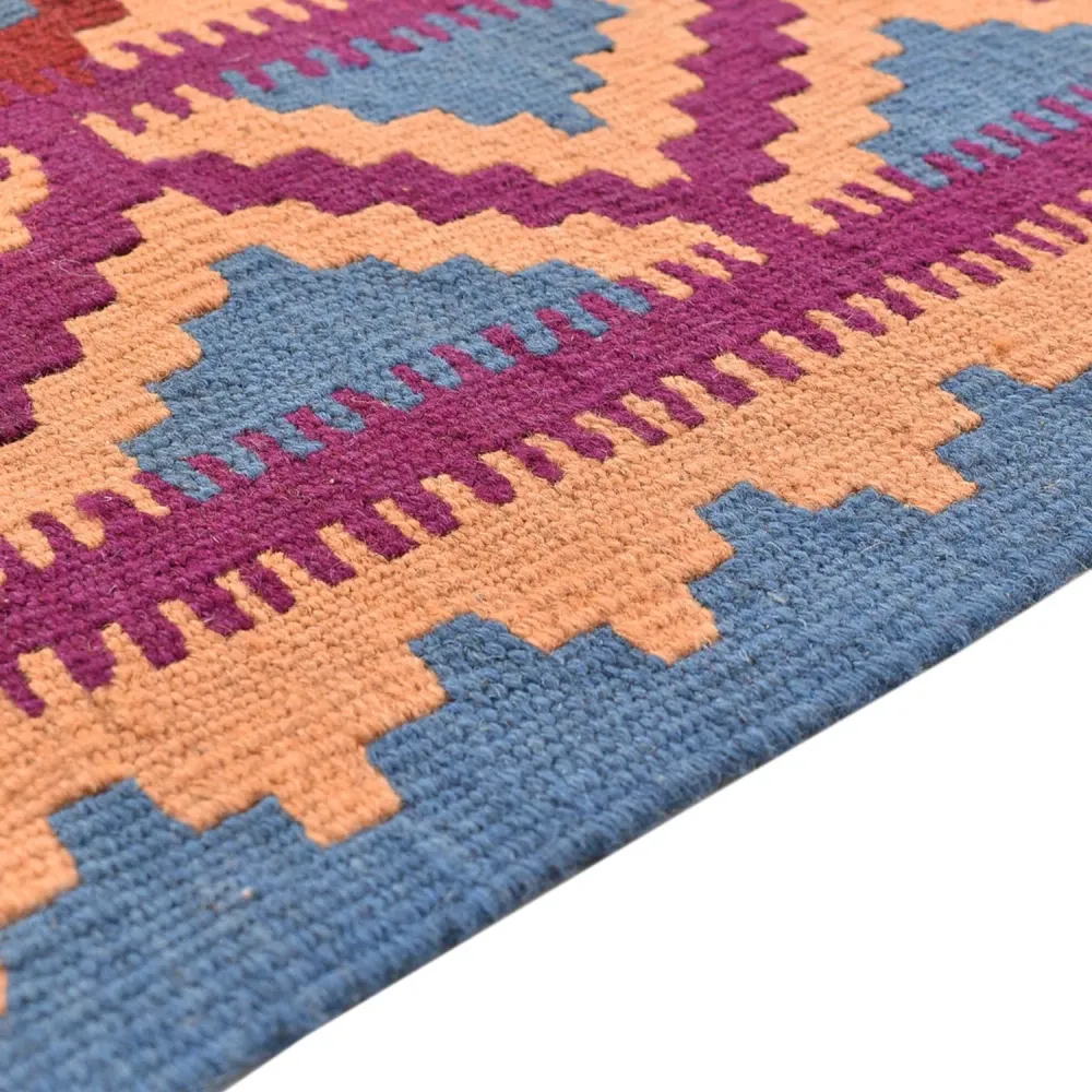 Kelimteppe - Orientalsk - 208 x 150 cm - flerfarget