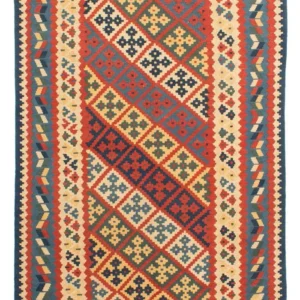 Kelimteppe - Orientalsk - 208 x 158 cm - flerfarget