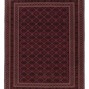 Kelimteppe - Orientalsk - 208 x 159 cm - mørk rød