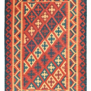 Kelimteppe - Orientalsk - 209 x 156 cm - flerfarget