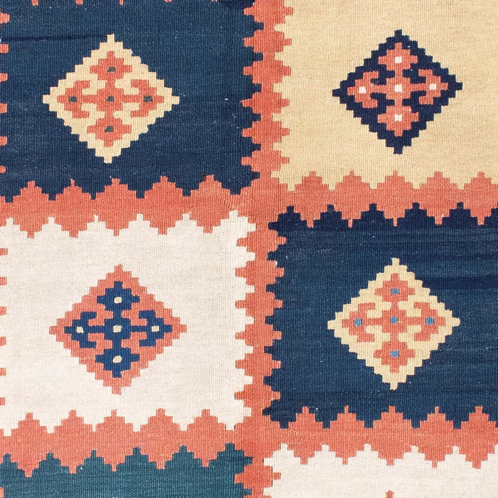 Kelimteppe - Orientalsk - 212 x 155 cm - blå