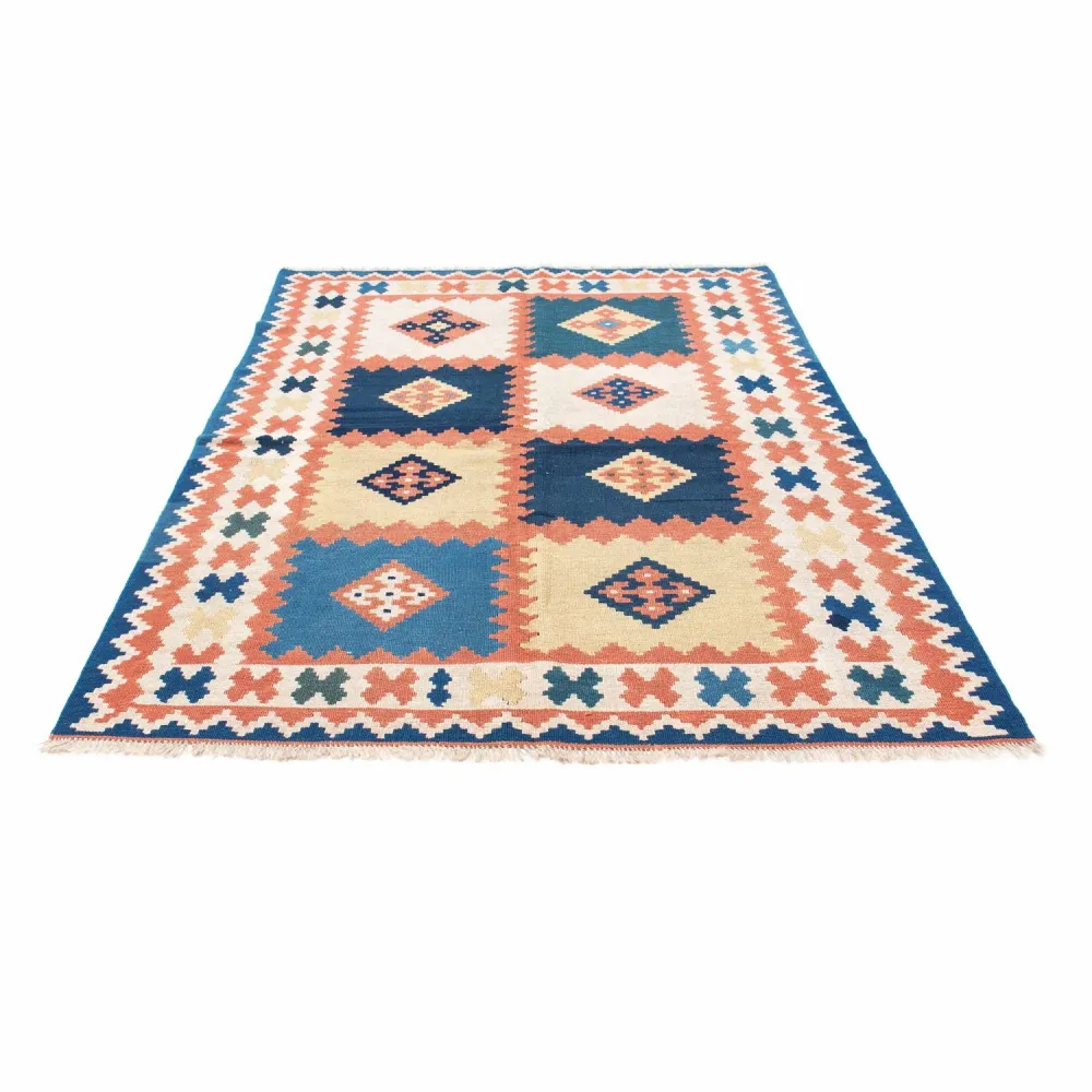 Kelimteppe - Orientalsk - 212 x 155 cm - blå