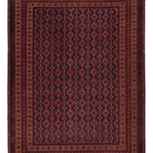 Kelimteppe - Orientalsk - 213 x 150 cm - mørk rød