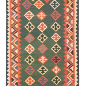 Kelimteppe - Orientalsk - 217 x 148 cm - grønn