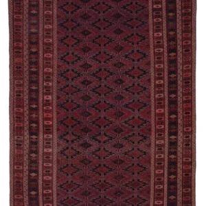 Kelimteppe - Orientalsk - 221 x 146 cm - mørk rød