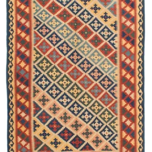 Kelimteppe - Orientalsk - 221 x 164 cm - flerfarget