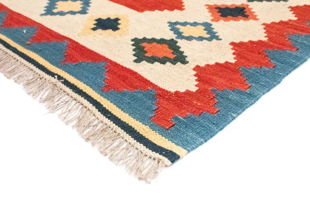 Kelimteppe - Orientalsk - 240 x 166 cm - oransje