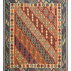 Kelimteppe - Orientalsk - 240 x 215 cm - flerfarget