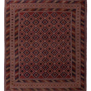 Kelimteppe - Orientalsk - 243 x 214 cm - rød