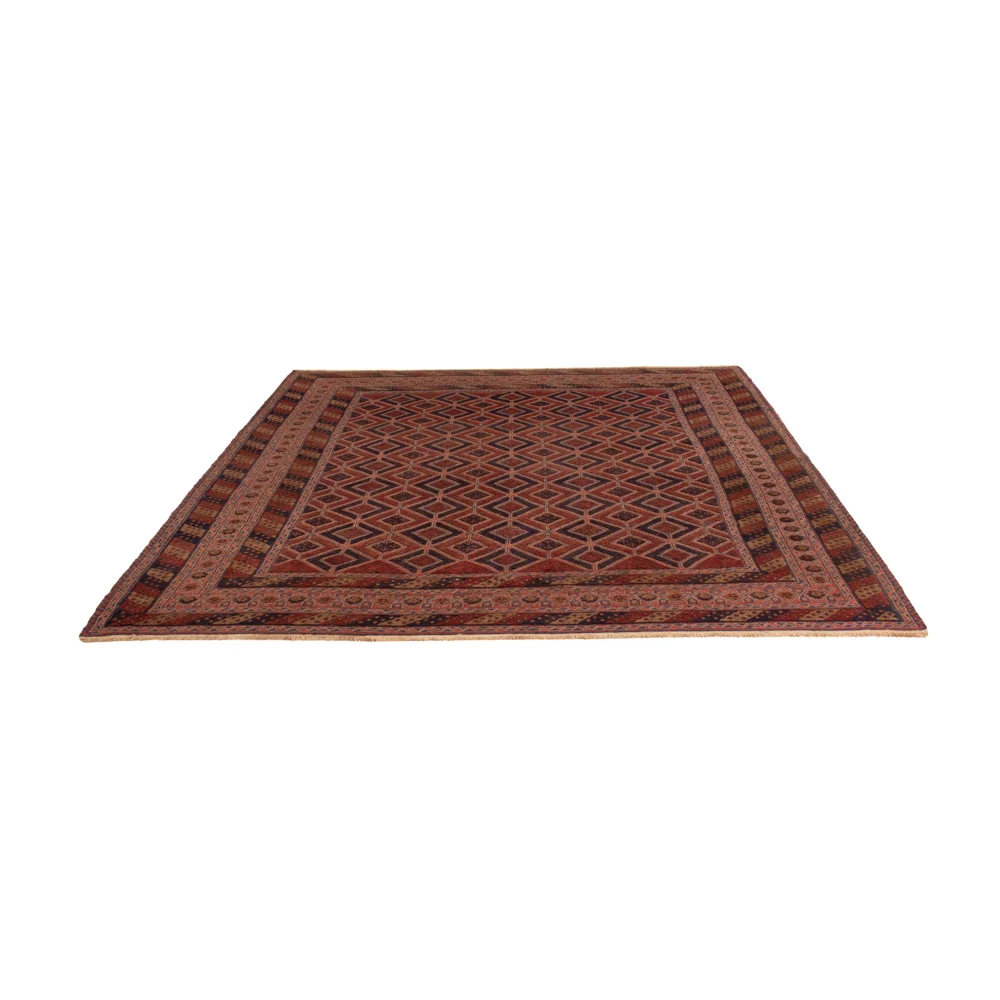 Kelimteppe - Orientalsk - 243 x 214 cm - rød
