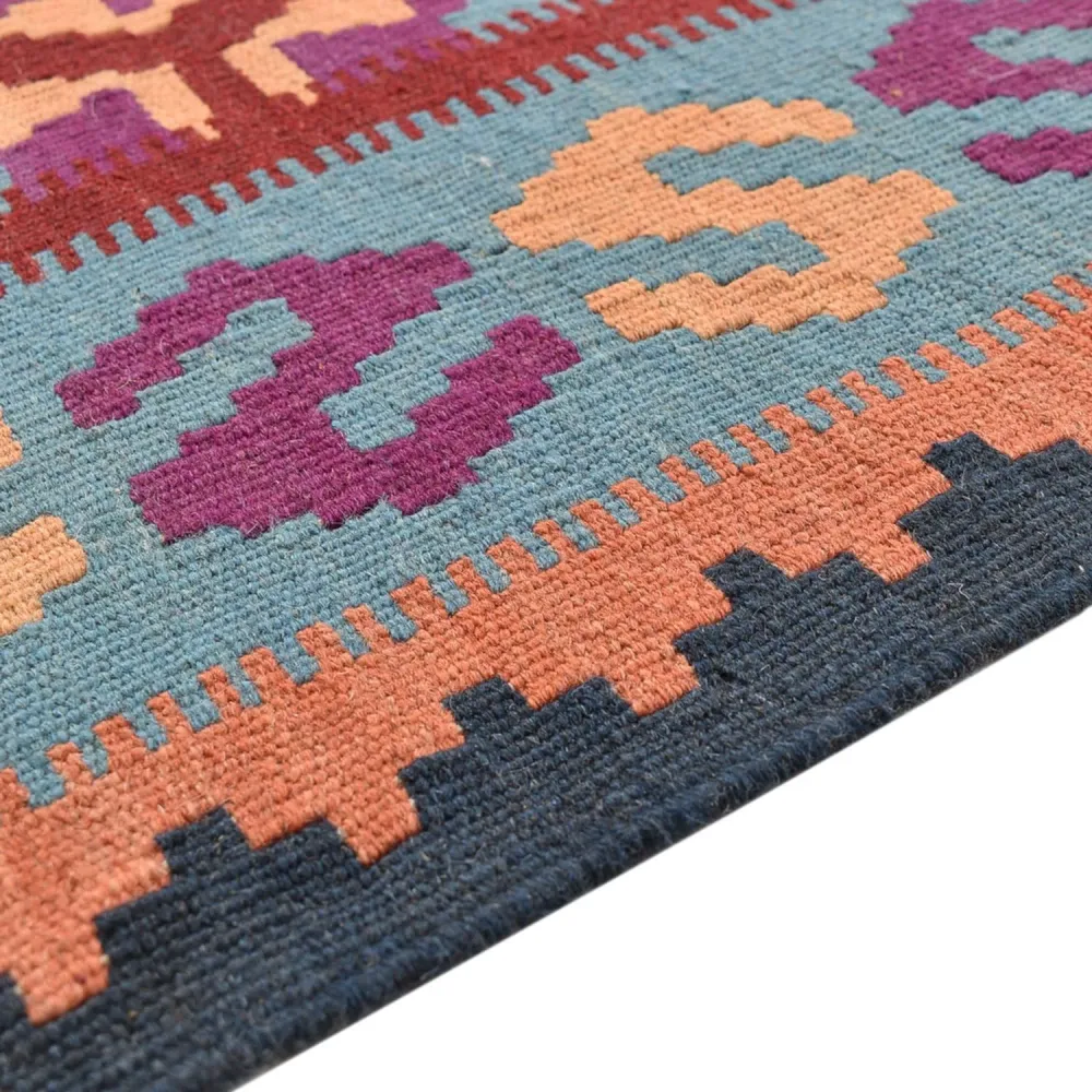 Kelimteppe - Orientalsk - 244 x 166 cm - flerfarget
