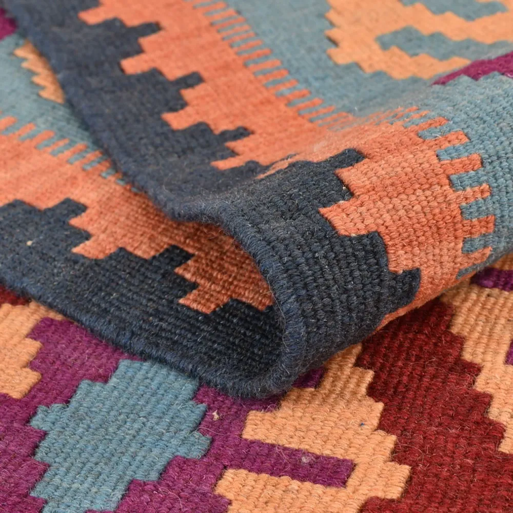 Kelimteppe - Orientalsk - 244 x 166 cm - flerfarget