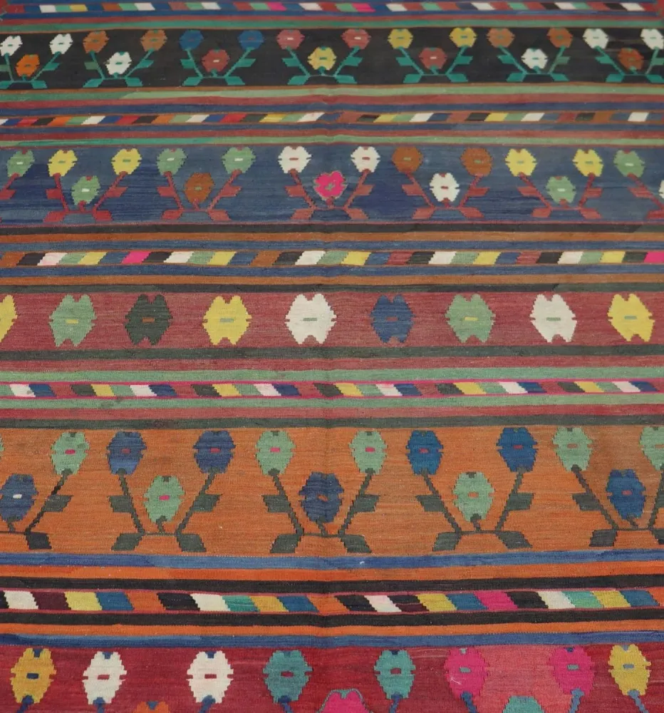 Kelimteppe - Orientalsk - 244 x 174 cm - flerfarget