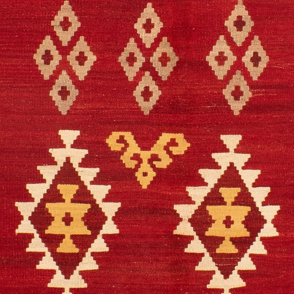Kelimteppe - Orientalsk - 252 x 178 cm - mørk rød