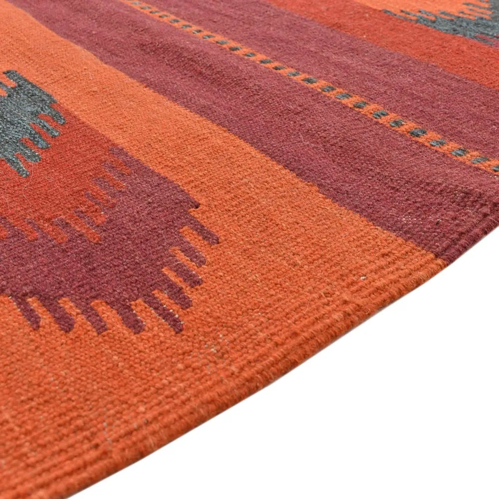 Kelimteppe - Orientalsk - 253 x 174 cm - flerfarget