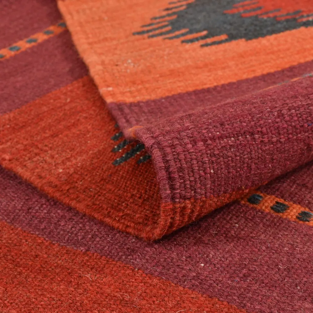 Kelimteppe - Orientalsk - 253 x 174 cm - flerfarget