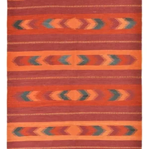Kelimteppe - Orientalsk - 253 x 174 cm - flerfarget