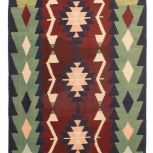 Kelimteppe - Orientalsk - 256 x 180 cm - flerfarget