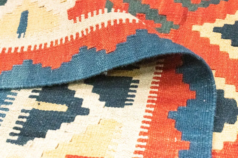 Kelimteppe - Orientalsk - 257 x 172 cm - oransje
