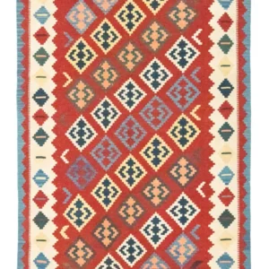 Kelimteppe - Orientalsk - 258 x 170 cm - oransje