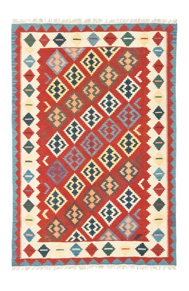 Kelimteppe - Orientalsk - 258 x 170 cm - oransje